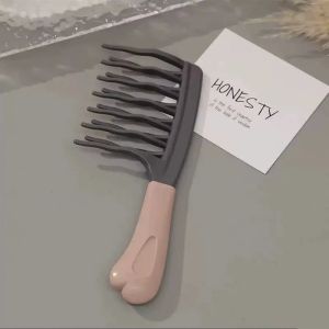 1pc Dual Wide-Tooth Hair Combs Ideal for Long Curls & Voluminous Styles Curly Hair Management &Home Massage Elegant Hair Care