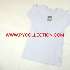 Pu003 - Baju Sekolah Jenama President - Baju Kurung Putih Eco Silk (Koshibo Grade a) Putih Nila