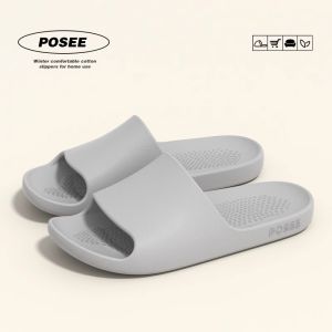 Couples Summer Anti-Slip Home Slippers Mens New Style Bathroom Shower Resistant Large Size Comfortable Breathable Slip-On