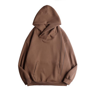 AOGZ | Áo Khoác Hoodie Dày Phối Lông Cừu Kiểu Dáng Oversize Đôi Ngoài Trời