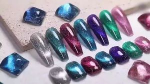 Ali Nail Shop Nail Polish Cat Eye Magnet for Nail Magnetic Gel Polish 8ml Multicolor
