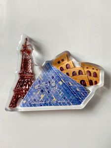Magnezie Acrylic Souvenir Kẹp Tủ Lạnh Du Lịch Quảng Đông Quà Tặng Lưu Niệm Trang Trí Nhà Phụ Kiện