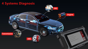 【PROTON/PERODUA】ANCEL DS100 Car OBD2 Scanner Auto Diagnostic Tool 4 System Code Reader Check Engine ABS SRS Transmission Fault Code WIFI Scanner 10 Reset Services Lifetime Free Update