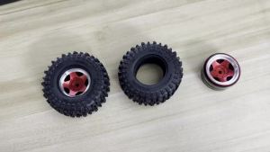 Bộ 4 Bánh Xe Và Lốp Beadlock 1.3 Inch Dành Cho Xe RC Crawler 1/18 TRX4M FCX18 & 1/24 Axai1 SCX24 FCX24 - Phụ Kiện Nâng Cấp Bằng Cao Su
