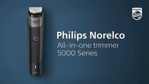 Norelco Multigroom Series 5000 18 Piece Beard Face Hair Body and Intimate Hair Trimmer for Men - MG5910/49