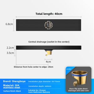 Anti-Odor Stainless Steel 304 Solid Cover Floor Drain