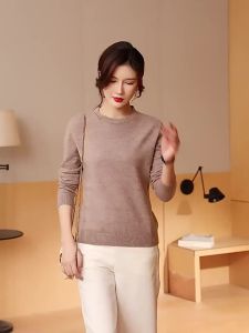 ＜1220＞ 2024 Thu Đông Mẫu Mới Áo Mặc Trong Áo Len Áo Len Nữ Dài Tay Size Lớn Mặc Trong Áo Dệt Kim Quần Áo Mùa Đông Mẫu Mỏng