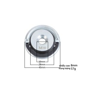 Đĩa Ép Tự Khóa Cho Máy Mài Góc M10/M14 Thép Cứng Cao Cấp Tháo Lắp Siêu Nhanh Không Cần Cờ Lê