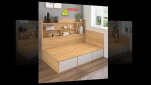 Giường ngủ đơn giản theo phong cách hiện đại VGN301- Nội thất lắp ráp