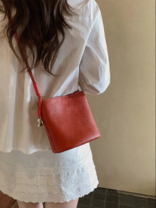 Chio’2nd | Leather Bucket Bag Small