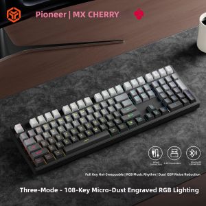EWEADN | Wireless Side-engraved Gaming Mechanical Keyboard Cherry Switches