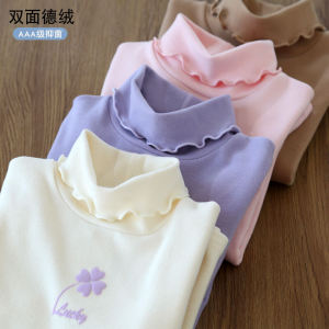 Girls Thermal Long Sleeve Half High Collar Base Shirt Inner Wear Baby Dervo Childrens T-shirt Warm Top for Autumn Winter