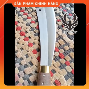 Dao Chặt Cây Dao Chặt Dừa Làm Vườn Dao Chặt Gà Vịt Thép Trắng Không Gỉ Cán Gỗ Mun Đai Đồng