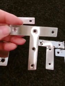 10 Pcs Plat Siku Corner/Plat Siku T /Siku Connector/ Konektor Siku T /Konektor T Stainless Steel/Connector Stainless