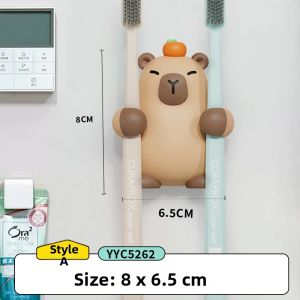 MR ART | Wall Mounted Bathroom Organizer For Toothbrushes Combs