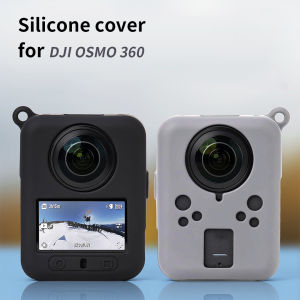Silicone Cover for DJI OSMO 360 Soft Waterproof Anti-scratch Protective Case with Lanyard for DJI Osmo 360 Accessories