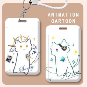 Simplified Sunday Lunch Cards Cat Suite Iron Man Identity Card Holder Work Permit Card Holder Casual Friday Folder Business Card Wallet