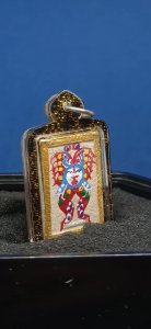 Great Power Amulet-Butterfly/Salika Holy Amulet_Master Kruba Krissana Small Mold(Phim Lek) Butterfly Amulet Wat Weruwan BE2556.-Suitable for Man/Ladies 蝴蝶牌大師:Kruba Krissana小模 七彩蝴蝶牌,增强人際/人脉运/财运
