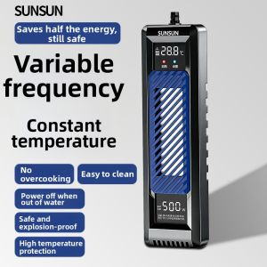 sunsun | Automatic Thermostatic Variable Frequency Energy Saving Aquarium & Turtle Tank Heater with Dry Run Protection