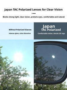 SQR | Clip-On Polarized Driving & Fishing Sunglasses Large Frame