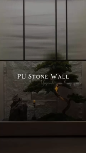 [SG THEJOYLAND] Flowing Water Stone Wall Panel Stone Feature Wall Indoor Outdoor Wall Decor Home Decor Interior Design Natural Stone Look For Homes Cafés and Restaurants
