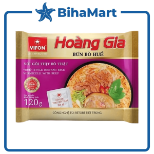 [GÓI LẺ] - VIFON - Bún Hoàng Gia hương vị Bún Bò Huế (có thịt thật) (120g/gói) - Bún Bò Huế ăn liền Bún Bò Huế Hoàng Gia