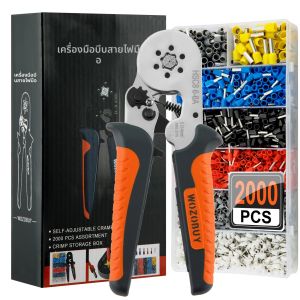 ชุดเครื่องมือการจีบของช่างไฟฟ้ามืออาชีพ - HSC8 6-4/6-6 Ferrule Clamp สําหรับขั้วต่อท่อ ชุดเครื่องมือการจีบ Ferrule