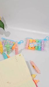Stabilo Lucu Bentuk Sosis 1 Set 6 Pcs Warna Highlighter SH
