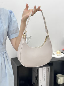 Shang Ruya คุณภาพไหล่เดี่ยวใต้วงแขนกระเป๋าฤดูร้อนใหม่ Minimalist อเนกประสงค์ Casual Small Satchel สําหรับผู้หญิง