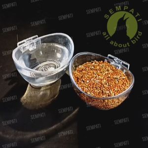 SEMPATI Cepuk Burung Cepuk Perahu No 2 Sempati Cepuk Anti Tumpah Wadah Tempat Pakan Makanan Minum Burung Murai Kacer Lovebird Cucak Ciblek Kenari Pleci