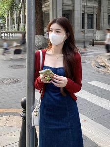 French Elegant Wine Red Knitted Open Cardigan Women Summer Thin Ice Silk Sun Protection Shawl Outerwear V-neck Short Sleeve