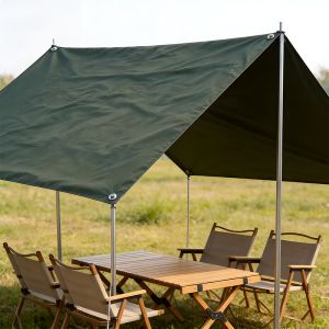 Multi-Purpose Waterproof Tarp Thickened Oxford Cloth Sun Shade Sail Picnic Mat & Tent Footprint 1