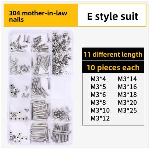BAIRUITE | Stainless Steel Nickel Plated Mother and Child Rivets Copper Plated Coupling Screws