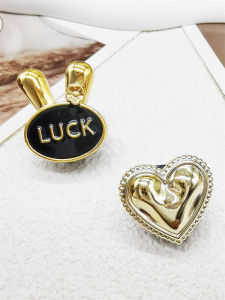 2PCS Bling Rhinestone Bear Shoelace Charms ABS Heart Bowtie Shoe Lace Decorations Accessories DIY Golden Shoe Clips Fit Sneakers