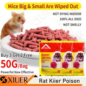 50G/Bag Rat Poison Killer Food Non-Toxic All-Nature Mices Killing Poison Kills Rodents and Their Fleas Rat and Mice Control for Indoor & Outdoor Dying in Outside