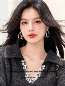 Pianist | Elegant Luxury 3D Cable Earrings S925 Sterling Silver