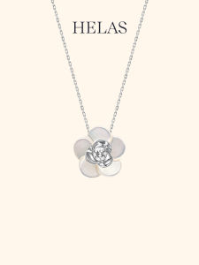 Helas | Garden Style Pearl Camellia Necklace Pendant