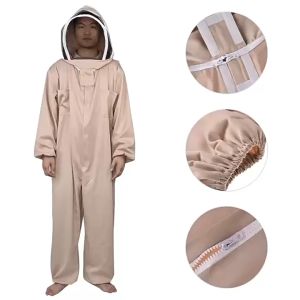 Jaket Putih anti lebah baju Full Body Untuk Peternak Lebah Madu - Jaket Putih - Jaket Kerudung Lebah - Baju Beekeeper - Baju Beekeeping - Baju Original...........