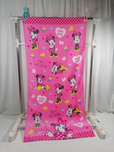 Pure Cotton Absorbent Bath Towel Mermaid Mickey Mouse Baby Beach Blanket Bath Towel for Children Toddler Kids Absorbent Towel