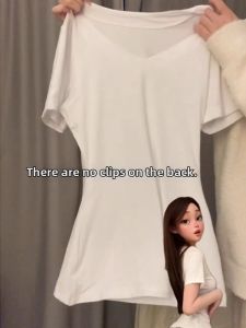 V.C.I | V-Neck Short Sleeve Slim Fit Crop Tee