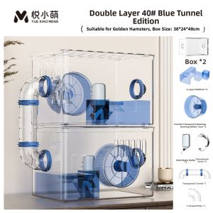 YUEXIAOMENG | Deluxe Large Space Two-story Acrylic Transparent Cage