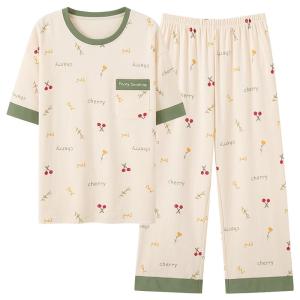 Bộ đồ ngủ nữ MiiOW bằng cotton tay dài mềm mại thoải mái