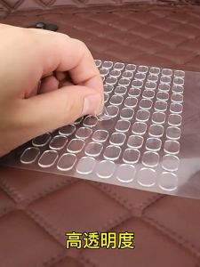 แผ่นกาวสองหน้า 1000ชิ้น สติกเกอร์แบบมีกาวในตัว สำหรับกล่องสุ่มและงานฝีมือ DIY กาวติดเท้าตุ๊กตาภูมิทัศน์ แผ่นแปะแบบไร้รอยต่อโปร่งใส