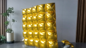 Square Foil Balloon Wall Party Supplies Background Decorations Double Side For Birthday Wedding Anniversary Decor