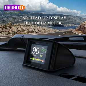 ANCEL P10 Car OBD HUD Display Meter Head Up Display Digital Obd2 Meter Car Speedometer Water&Oil Temperature RPM Adjust Tool OBD2 Smart Gauge Check Engine Code Readers Scan Tools for Universal Cars