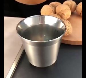 JUSTINLAU 80ml Mini Coffee Cups High Quality Stainless Steel Double Wall Heat-insulating Coffee Cups Portable Small Drink Cups
