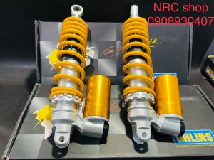 [Tặng thêm lò xo]Phuộc nhúng sau xe vario click OHLINS tăng chỉnh 2 lò xo đenvàng dành cho vario/vision/click/luvias/mio...
