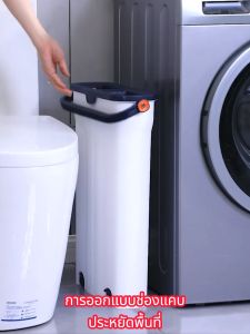 LOOLALA 40CM ไม้ม็อบถูพื้นแบบรีดน้ำ Flat Mop ไม้ถูพื้น ไม้ม๊อบพร้อมถังรีดน้ำซักน้ำและรีดน้ำในตัวเดีย