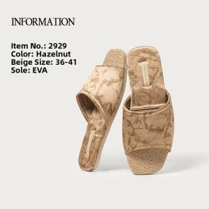 DALA BEAR | Anti-Slip Antibacterial Deodorizing Flax Cloth Slippers