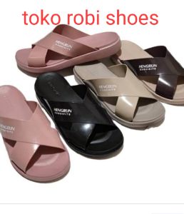 sandal model slop silang wanita dewasa